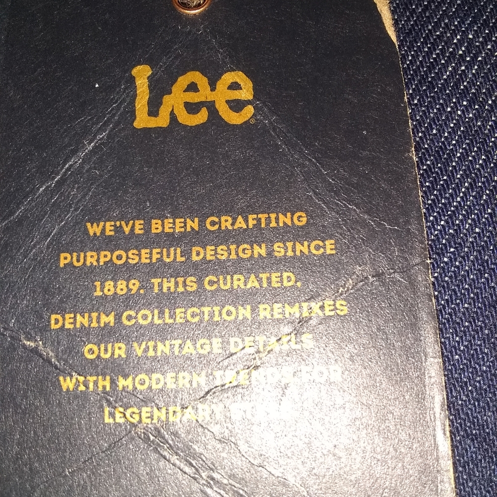 Lee Vintage Modern Nwt Dark High Rise Dungaree Carpenter Ankle Pants - Picture 10 of 14